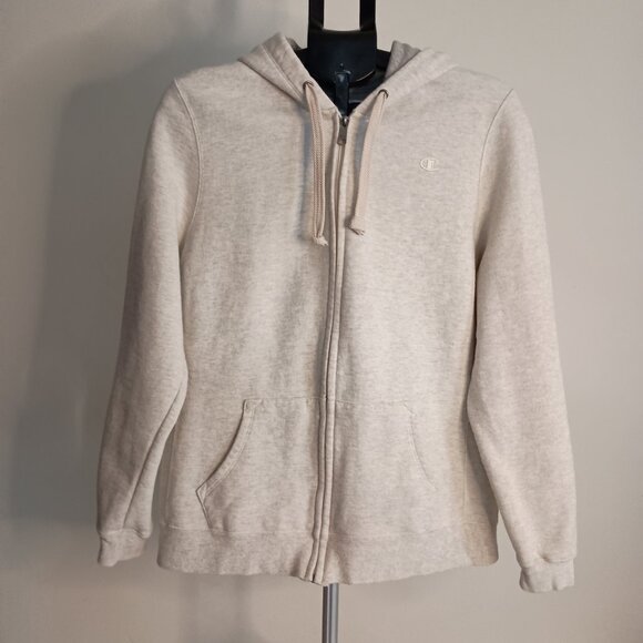 Champion Women’s Eco Fleece Full Zipper Tan Hoodie Size XL - Picture 16 of 16
